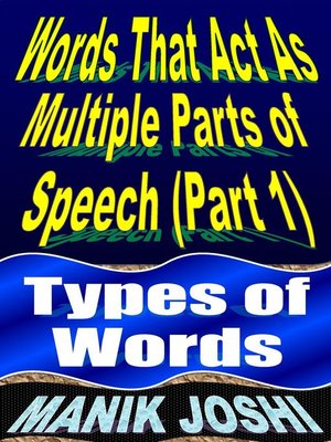 cover image of Words That Act as Multiple Parts of Speech (PART 1)